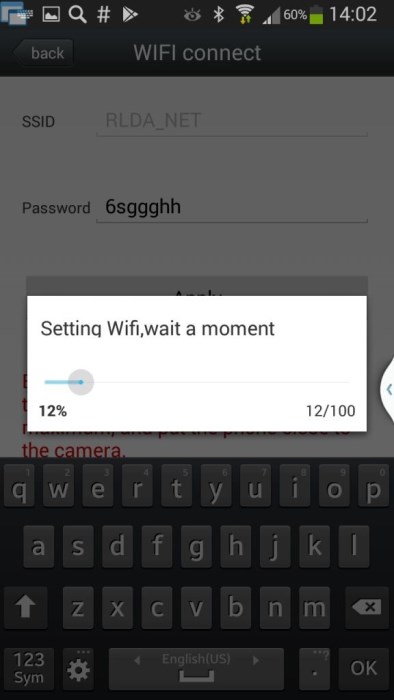 Settings the Wi-Fi connection