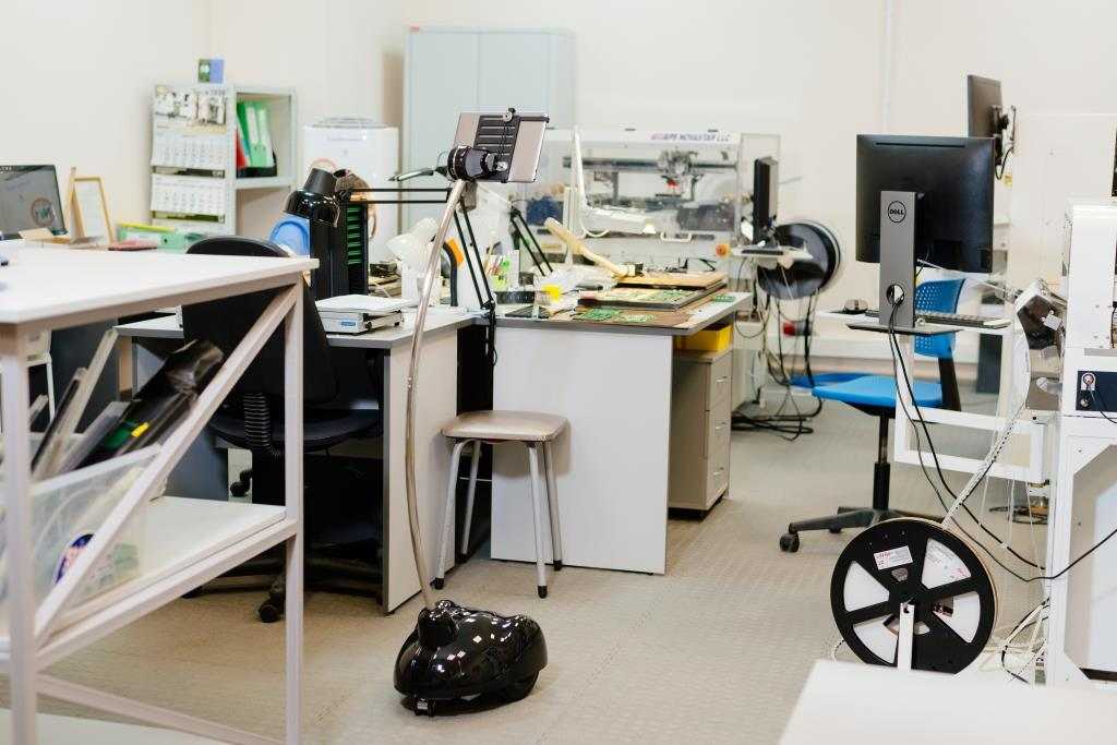 Technical specialist uses BotEyes Telepresence robot for remote factory inspection