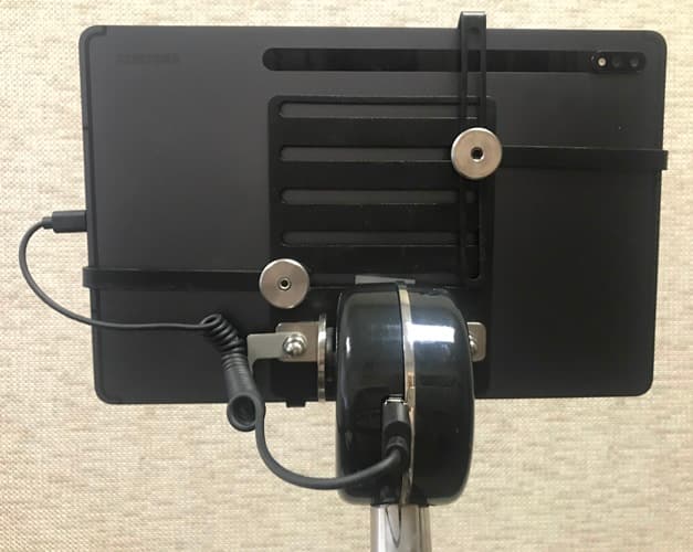 BotEyes Telepresence robot head with 12-inch tablet, back view